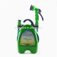 Wall Mountable Mini Watering Garden Hose Reel Set with7 Pattern Nozzle